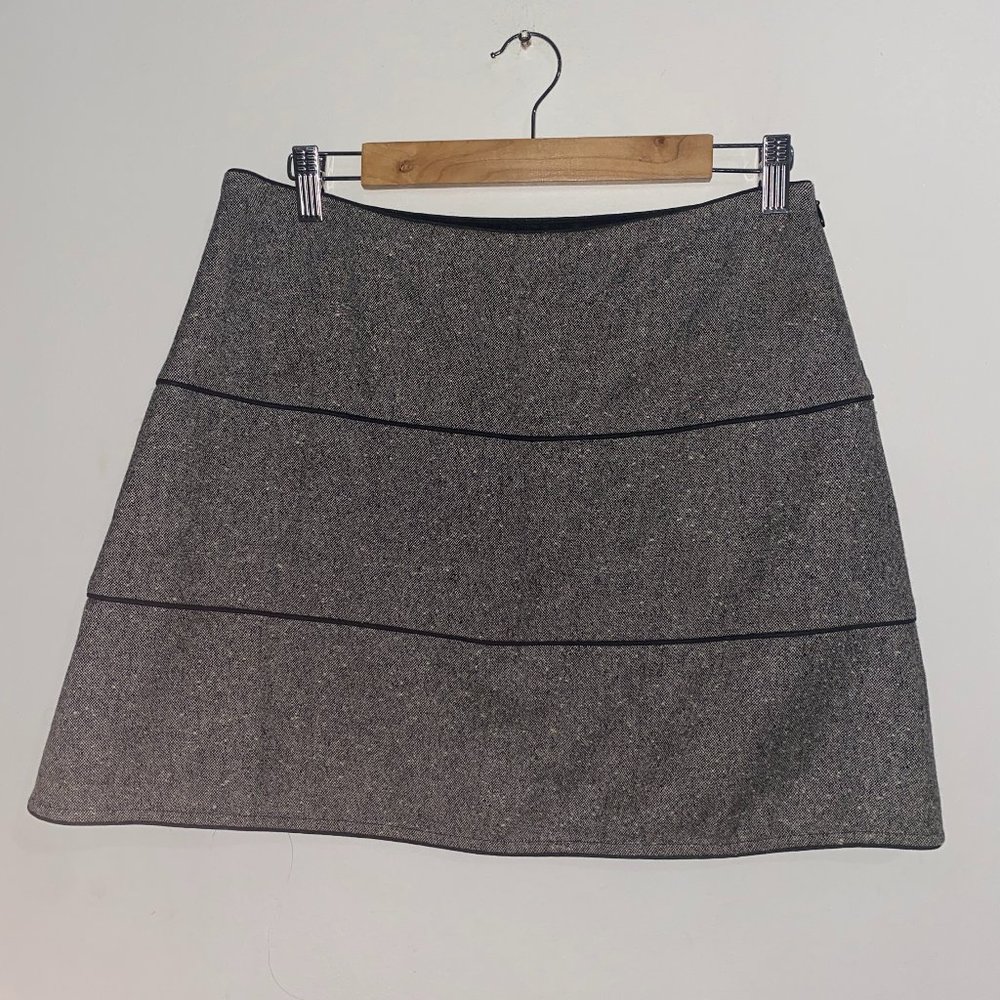Agnes B Paris Wool Mini A Line Skirt